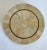 Contemporary Modern Round Tessellated Travertine Stone and Brass Box With Slanted Lid For Sale - Image 3 of 11