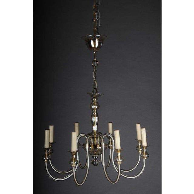 20th Century Italian Glazed Chandelier For Sale - Image 3 of 18