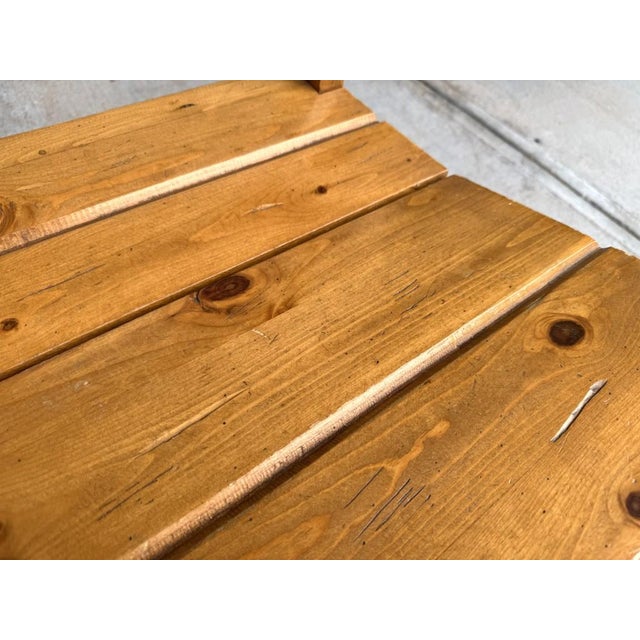 7 Piece Solid Pine Farmhouse Style Round Dining Set For Sale - Image 10 of 18