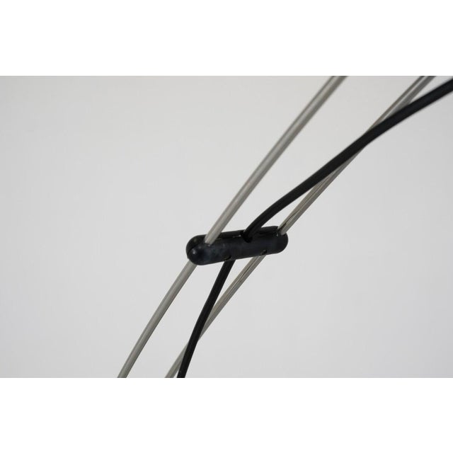 White Arched Floor Lamp by Pas Durbino & Lomazzi for Guzzini, 1970s For Sale - Image 8 of 12