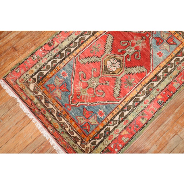 Antique Zabihi Collection Anatolian Small Rug - 3'3" x 4'10" For Sale In New York - Image 6 of 9