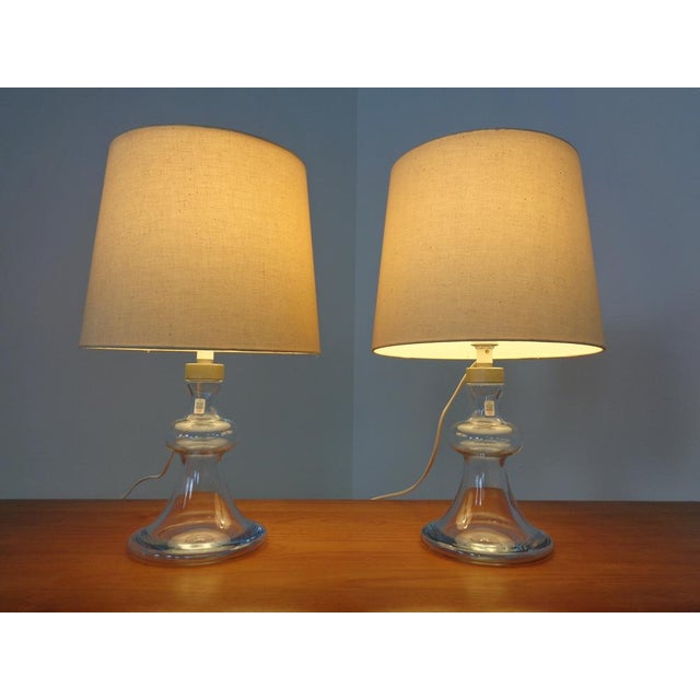 Glass Table Lamps by Michael Bang for Holmegaard, 1970s, Set of 2 For Sale - Image 14 of 14