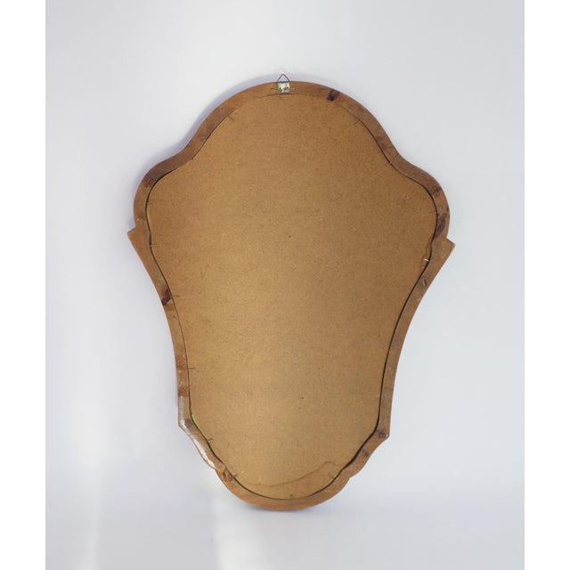 Vintage Dutch Scalloped Frame Wall Mirror, 1960s For Sale - Image 6 of 10