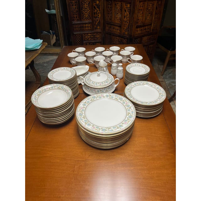 Vintage Noritake Miyoshi 7194 Ivory China Set 88 Pieces Chairish