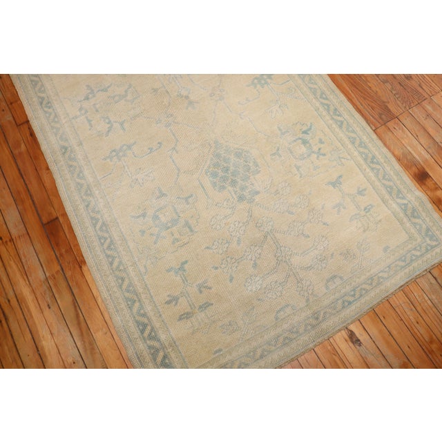 Asian Antique Antique Long Turkish Oushak Runner - 3'8" x 21'6" For Sale - Image 3 of 12