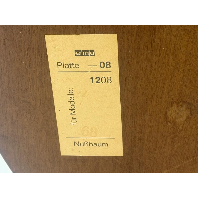 Brown German Walnut Coffee Table from Emü Mobelfabrik, 1960s For Sale - Image 8 of 13