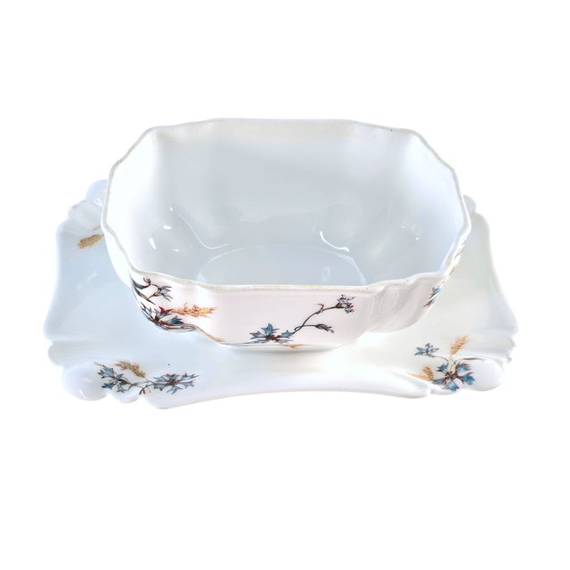 Haviland & Co. Haviland & Co. Schleiger 73-1 Covered Sauce Boat For Sale - Image 4 of 11