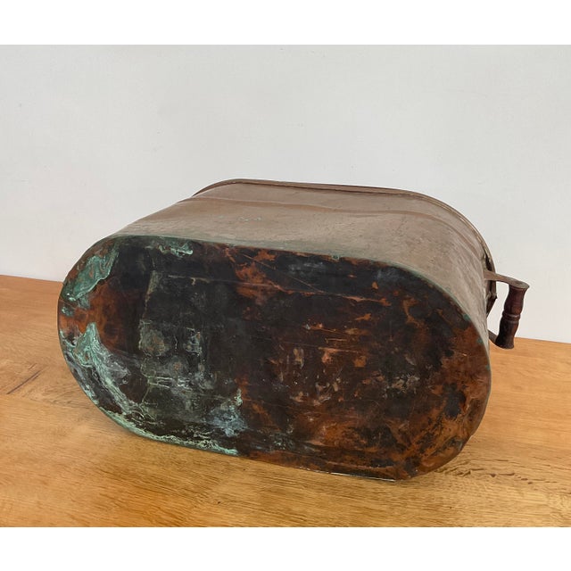 Antique Copper Boiler Tub With Lid For Sale - Image 18 of 18