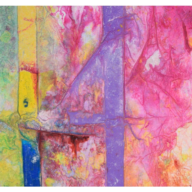 Late 20th Century Parallel - Abstract Expressionist Composition in Acrylic on Canvas by Charles David Francis For Sale - Image 5 of 7