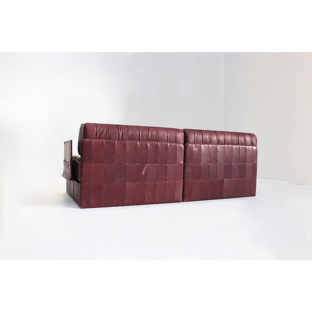 DS 88 Modular Sofa in Patchwork Leather, Switzerland, 1970s, Set of 2 For Sale - Image 10 of 11