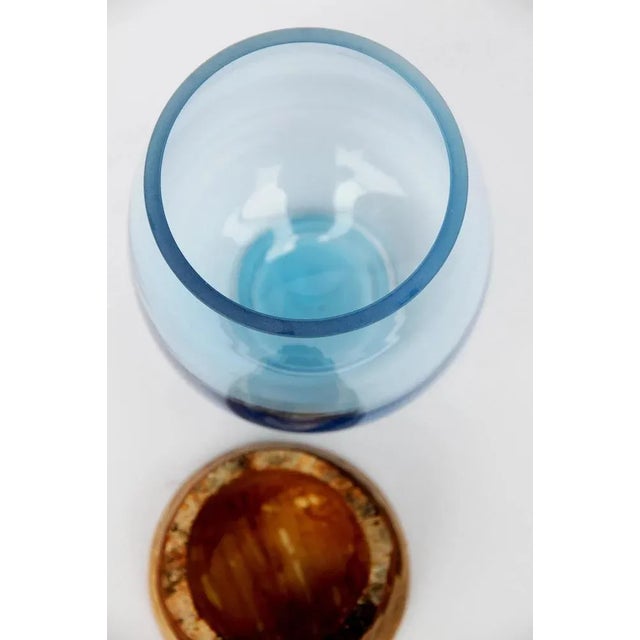 Aqua Frida Stacking Vase by Pia Wüstenberg For Sale - Image 4 of 8