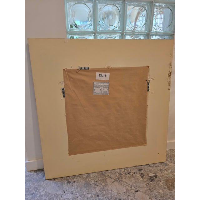 Tan Large Vintage Coconut Shell Mirror For Sale - Image 8 of 11