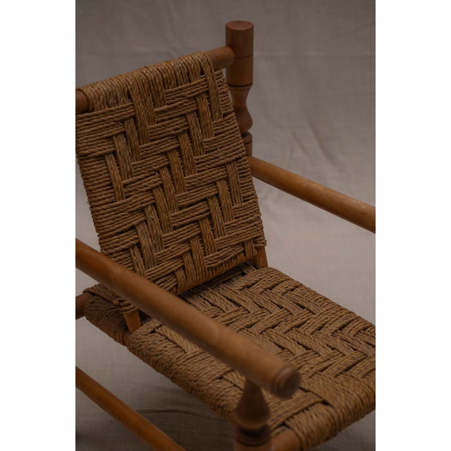 Vintage French Armchair by Adrien Audoux & Frida Minet, 1950s For Sale - Image 6 of 14