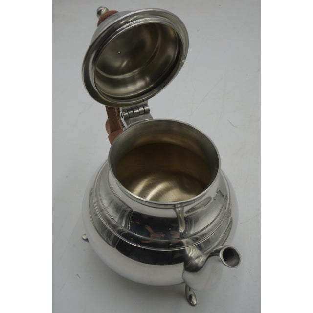1980s Kirk Stieff Pewter Colonial Williamsburg Tea Service - Set of 4 For Sale - Image 9 of 15