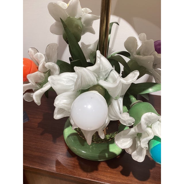 Glass and Brass Table Lamp from Banci Firenze, 1970s For Sale - Image 16 of 17