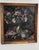 Rustic European 1920 Belgian Still Life Oil on Canvas Painting, Dark Florals For Sale - Image 3 of 5