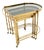 Vintage Italian Nesting Tables in Brass, 1970s, Set of 3 For Sale