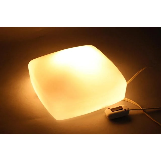 Glass Milk Glass Wall Lamp, Czechoslovakia, 1970s For Sale - Image 7 of 9