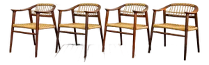 Set of Four (4) Bambi Dining Chairs by Rolf Rastad & Adolf Relling, Norway 1950s