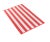 Contemporary Cabana Stripe Beach Towel in Coral For Sale - Image 3 of 3