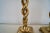 Vintage Hollywood Regency Solid Brass Spiral Candle Holders - a Pair For Sale - Image 10 of 12