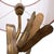 Golden Brass Corn Table Lamp, 1970s For Sale - Image 4 of 6