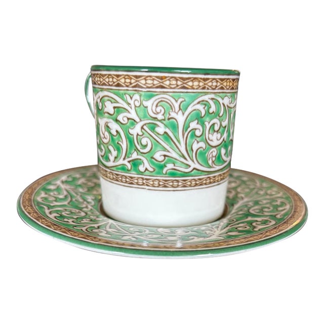 Vintage Wedgewood Fine Bone China Demitasse/Espresso Cup and Saucer For Sale
