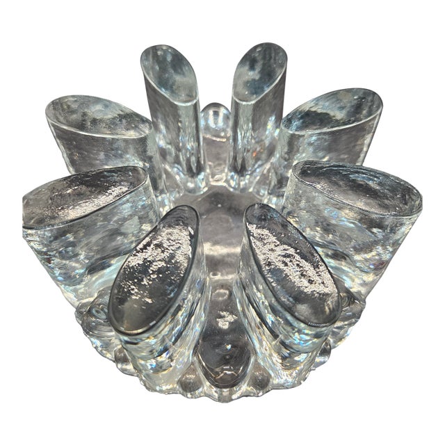 Vintage Georg Shütte Bel Mondo Art Glass Tea Light Holder or Pot Warmer For Sale