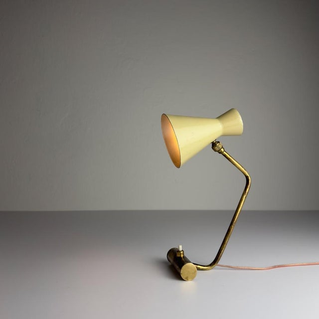 Metal Vintage Metal Table Lamp from Stilnovo, Italy, 1950s For Sale - Image 7 of 18