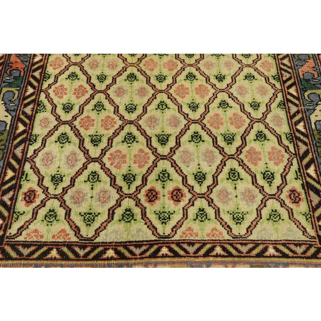 Vintage Turkish Sivas Rug - 03'05 x 05'03 For Sale - Image 4 of 9