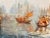 Blue Antique Oil Painting Venice Francis Moltino (1818 - 1874) Listed Artist For Sale - Image 8 of 11