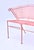 Metal Mid-Century Modern Settee by Salterini, Flamingo Pink, Usa, 1960s For Sale - Image 7 of 10