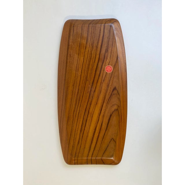 Lovely teak tray by Laur Jensen. Rare form. Signed