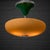 A refined Swedish modernist ceiling lamp from the 1930s, attributed to the manufacturer Arvid Böhlmarks Lampfabrik. The...