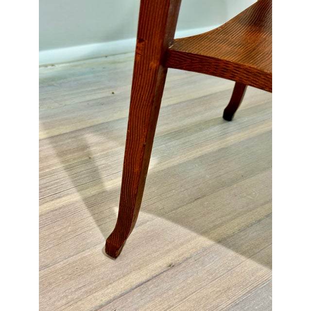 19th C. Art Nouveau Fretwork Detail Accent Table For Sale - Image 9 of 10