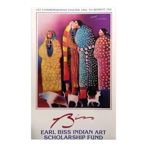 Earl Biss "Jeering the Dog Eaters" Hand Signed Poster