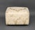 Modern White Silk Damask Ottoman For Sale - Image 4 of 8