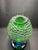 Green 1950s Green and Blue Ripple, Scale Design by J. Svoboda Art Glass Vase For Sale - Image 8 of 8