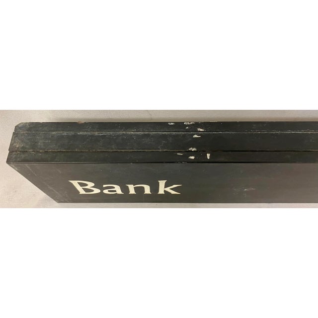 Metal Late 20th Century Original Retired Metal Bank Street Sign From London, England. For Sale - Image 7 of 12