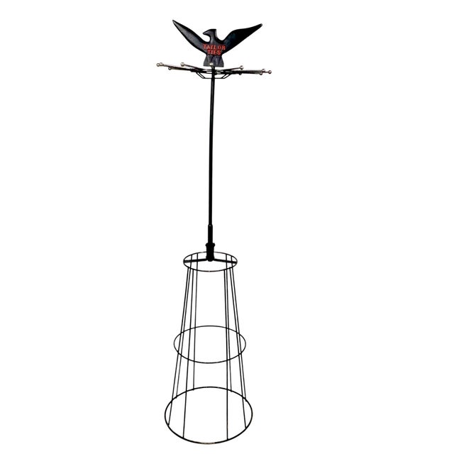 Metal Vintage Taylor Ties Display Rack Stand For Sale - Image 7 of 16