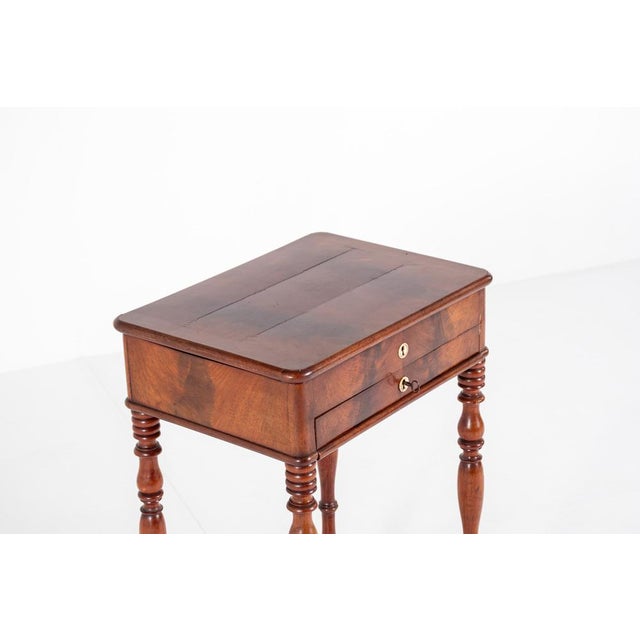 Antique Dutch Sewing Table in Mahogany, 1880s For Sale - Image 11 of 12