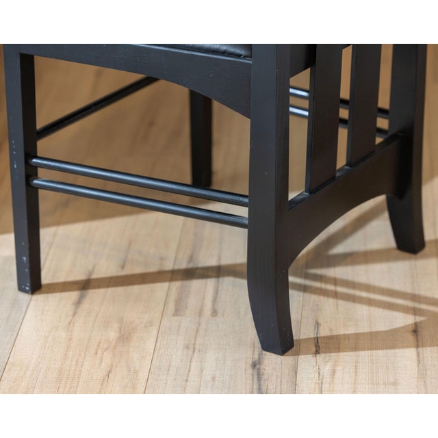 Vintage Charles Rennie Mackintosh Style Ingram High Back Chair For Sale - Image 9 of 15