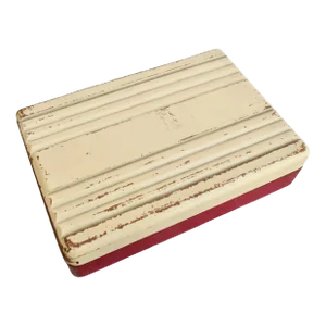 Carved Wooden Desk Box as Ice Chest