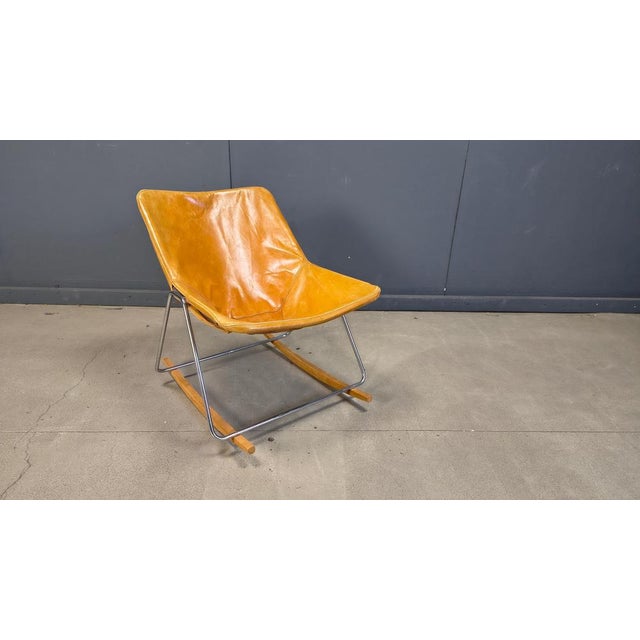 Vintage G1 Rocking Chair from Pierre Guariche, 1950s For Sale - Image 10 of 11