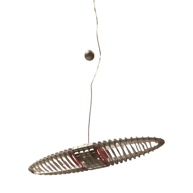 Titania Pendant Light in Aluminium from Luceplan, 1980s For Sale