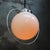 Metal French Nickel Plated Pendant Lamp with White Opaline Globe, 1950s For Sale - Image 7 of 8