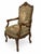 Ornate French Louis XV–Style Carved Wood Armchair With Floral Tapestry Upholstery For Sale - Image 9 of 15