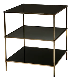 Mid-20th Century Side Table in Glass and Brass