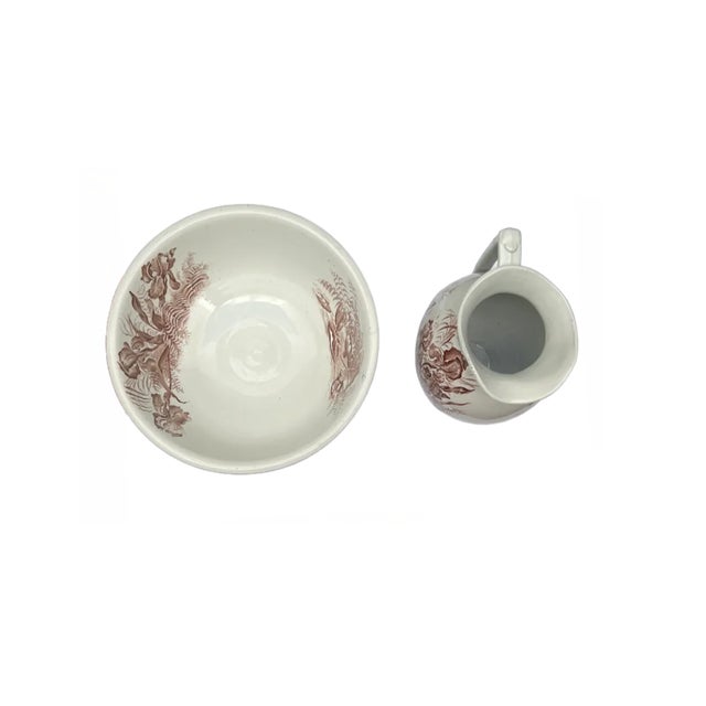 f.w. & Co. Pitcher & Bowl Set 1875-1890- 2 Pieces For Sale - Image 4 of 6