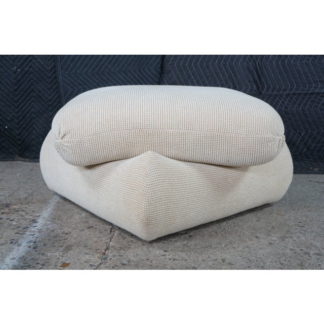 2 Jacques Charpentier Maison Jansen Stacked Pillow Ottomans Foot Stool Pouf MCM For Sale - Image 9 of 13